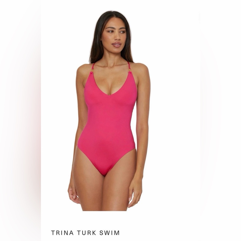 Trina Turk Vibrant Pink One-Piece Swimsuit